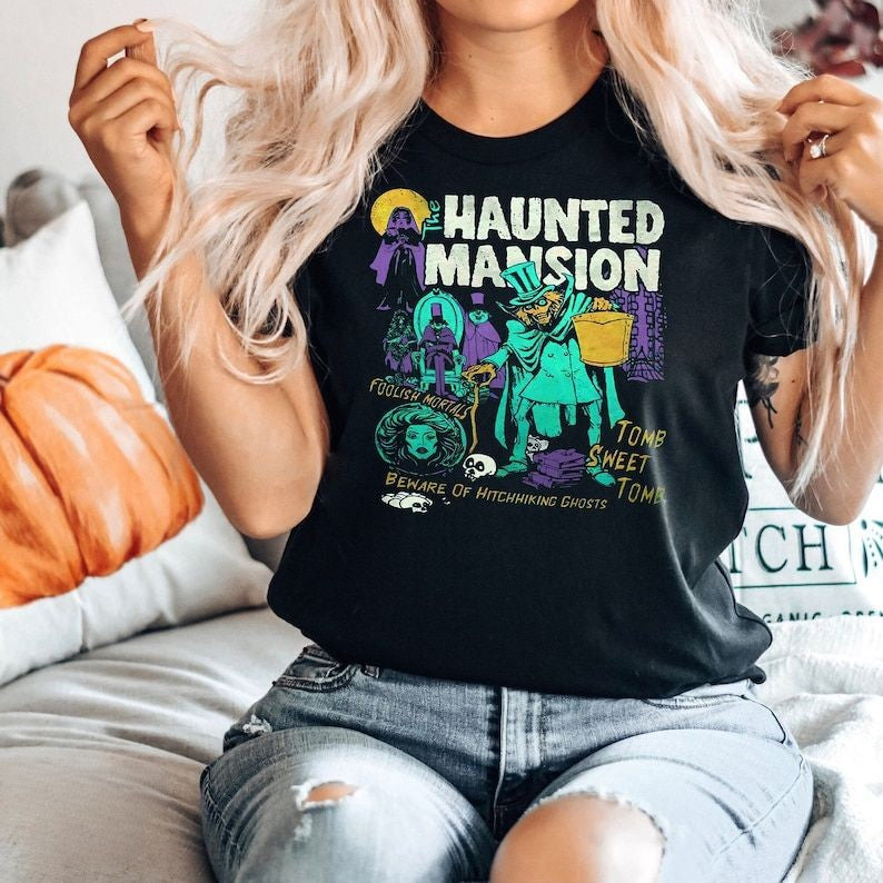 Retro The Haunted Mansion T-shirt