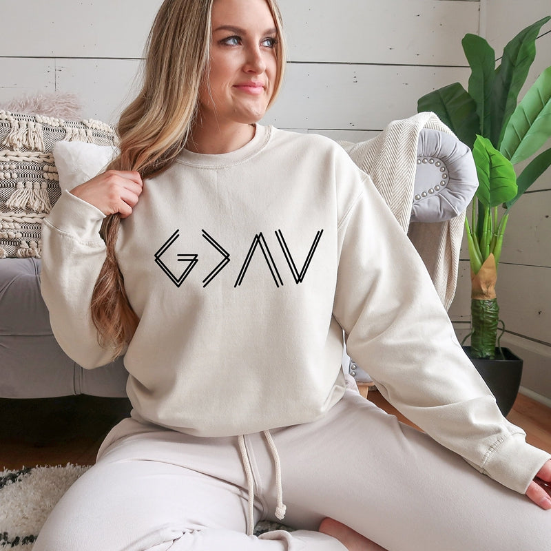 God is Greater Than the Highs and Lows sweatshirt