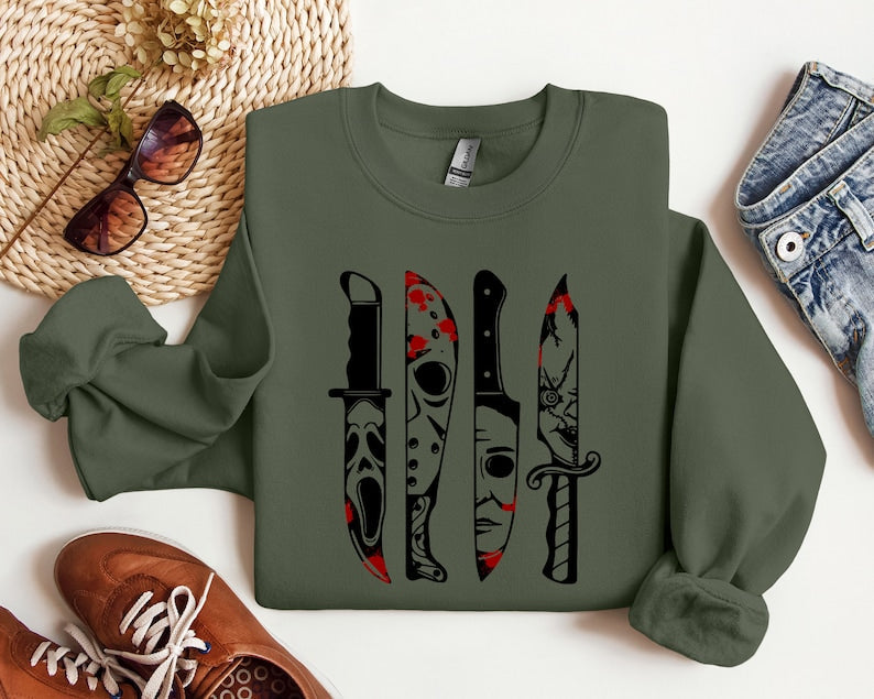 Horror Movie Characters Sweatshirt