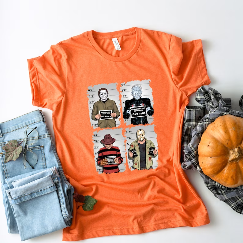Horror Movie Characters T-Shirt