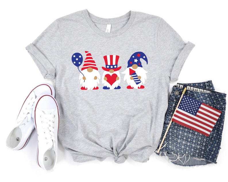 Independence Day Cute Print T-shirt