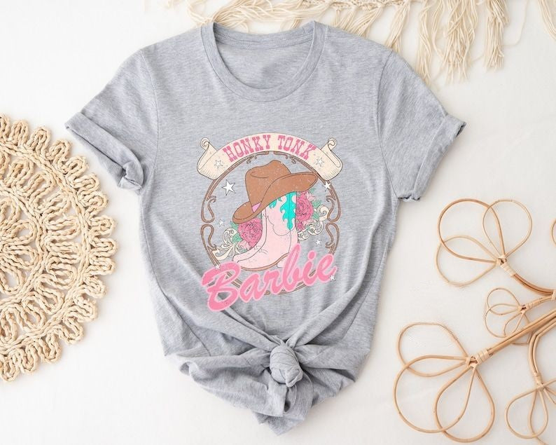 Honky Tonky Barbie Cowgirl T-shirt