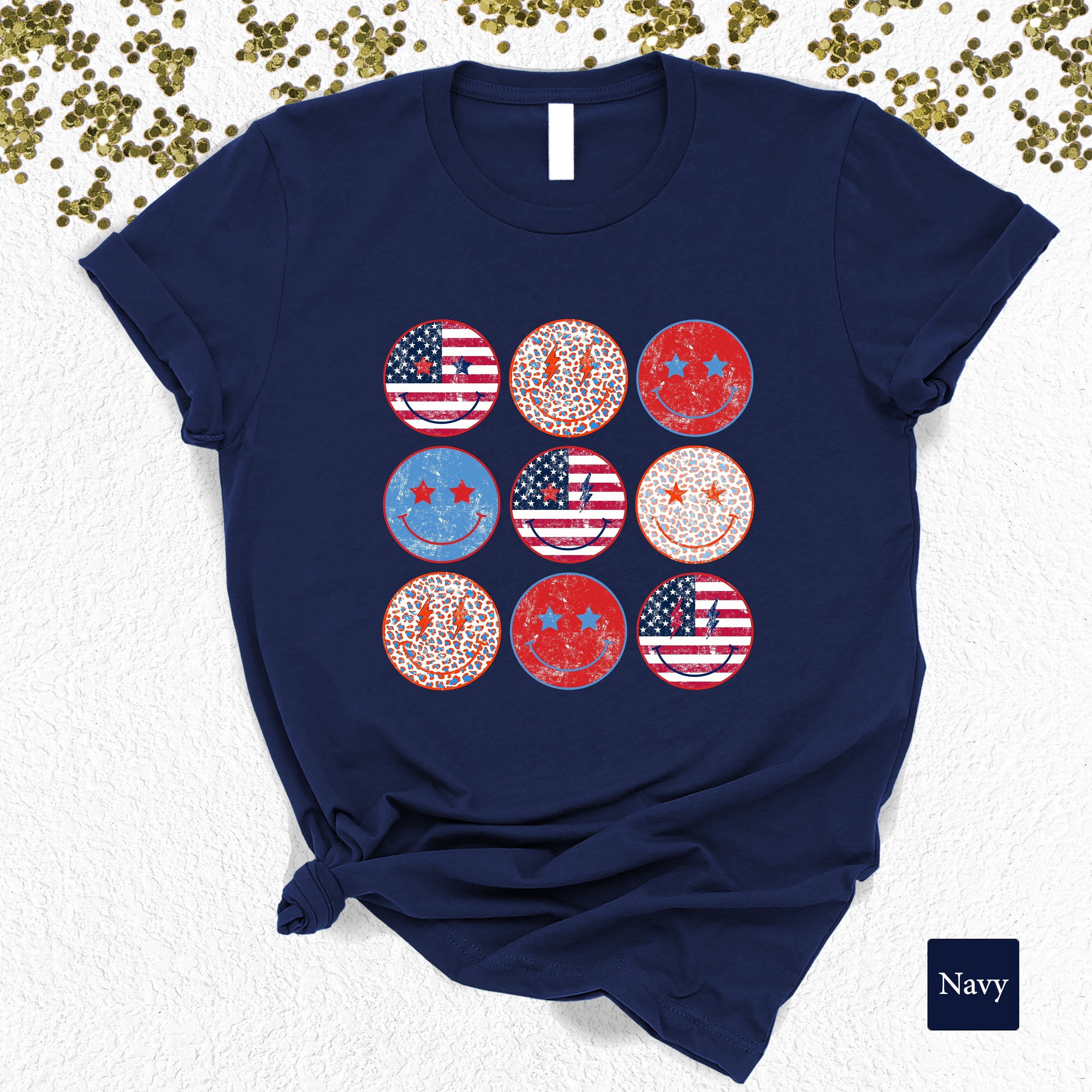 American Smiley Face T-shirt