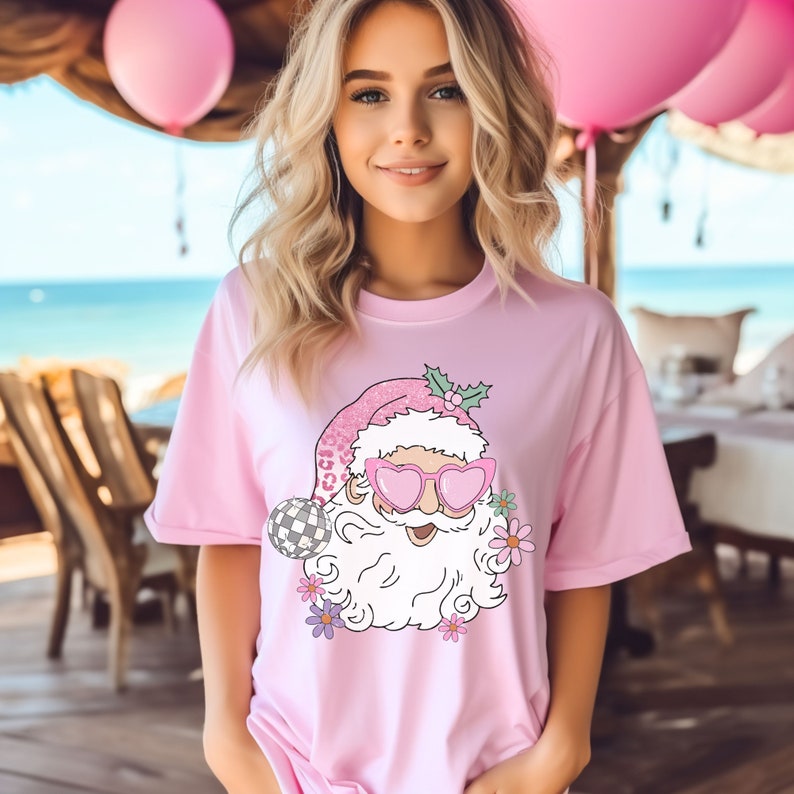 Disco Santa Trendy Christmas T-shirt