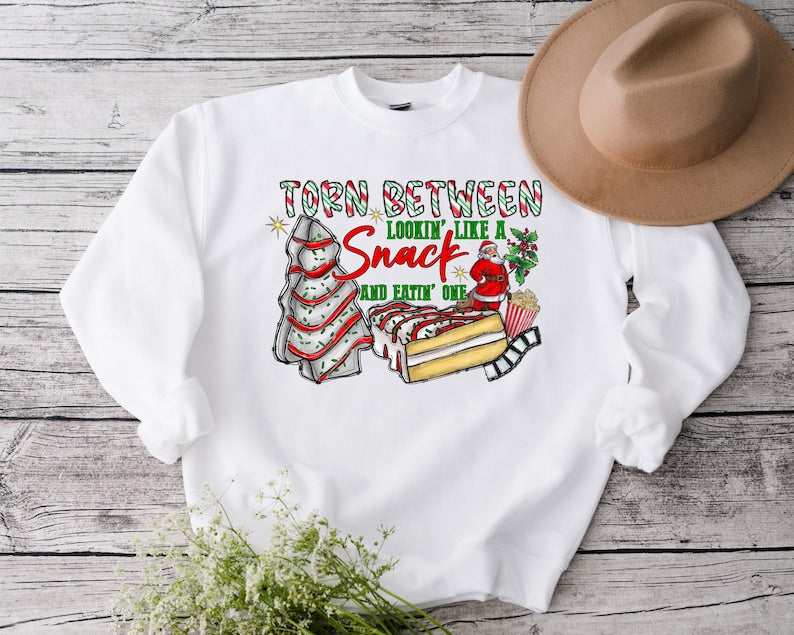 Funny Christmas Torn Between Sweatshirt