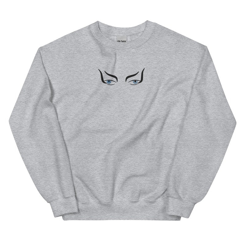 Labyrinth Embroidered Jareth Eyes Crewneck Sweatshirt