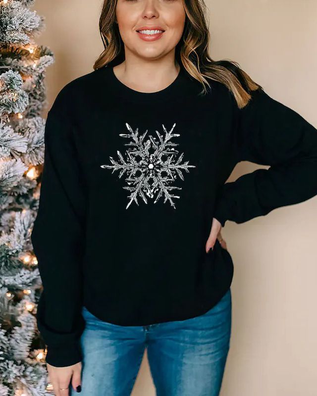 Snowflake Sweatshirt Holiday sweater Matching Christmas Sweater