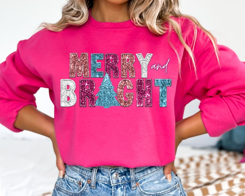 Merry and Bright Christmas Sweatshirt