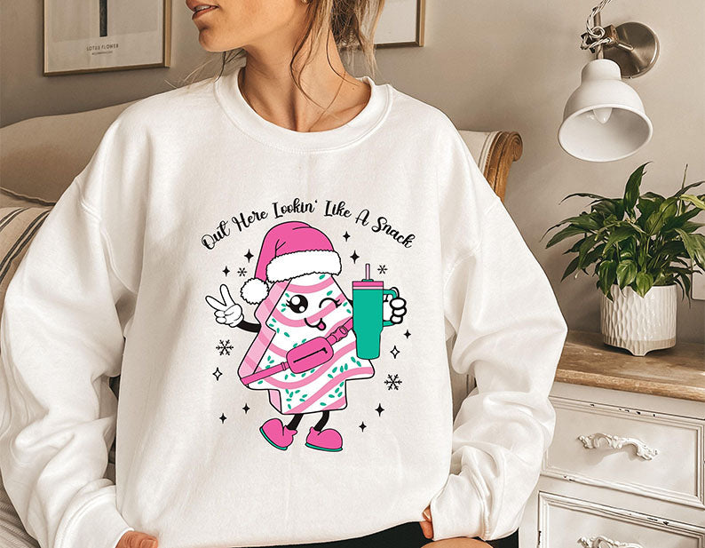 Out Here Looking Like A Snack Cake Pullover Sweatshirt