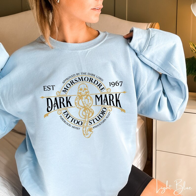 Dark Mark Tattoo Wiccan Gildan 18000 Sweatshirt