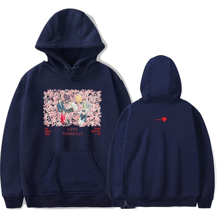 BTS Kpop Bangtan Boys Print Hoodie