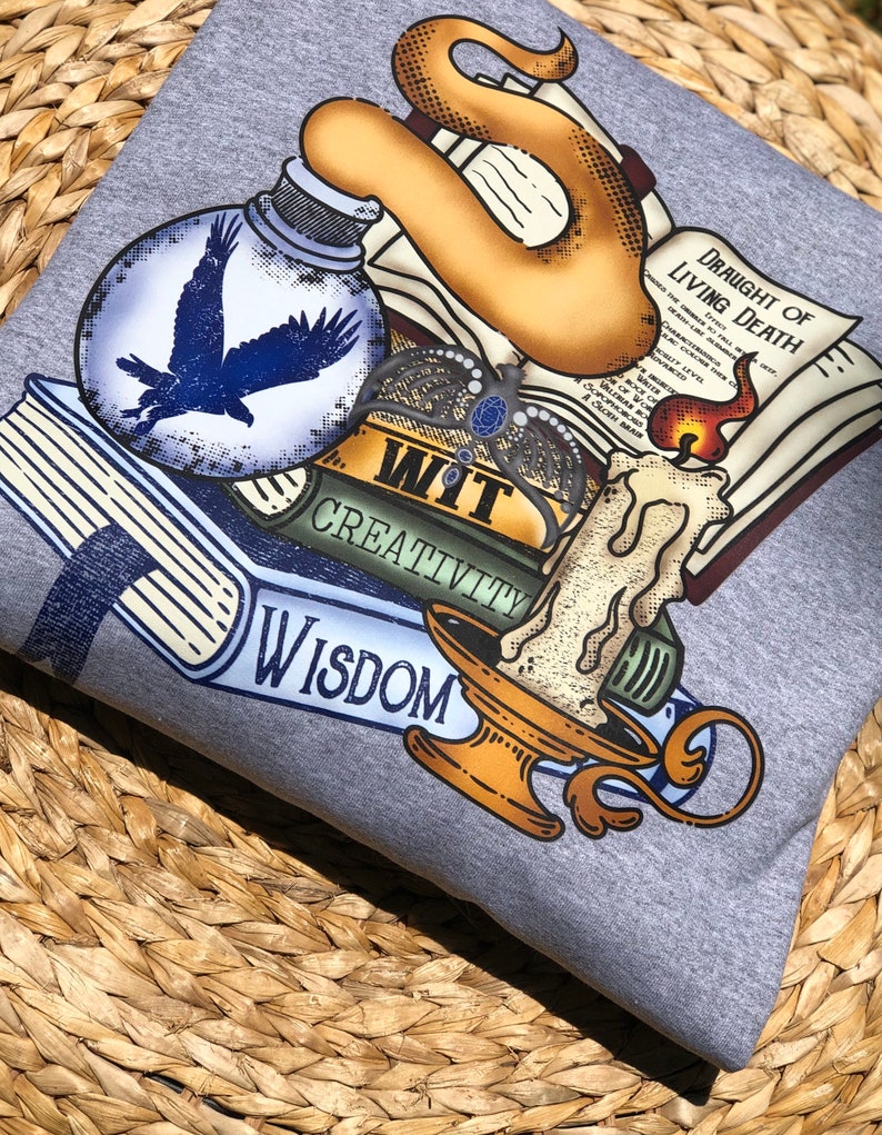 Wizard House Book Stack Pullover Sweatshirt