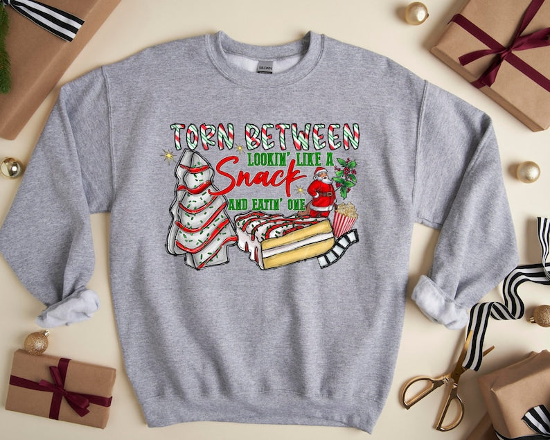 Funny Christmas Torn Between Sweatshirt