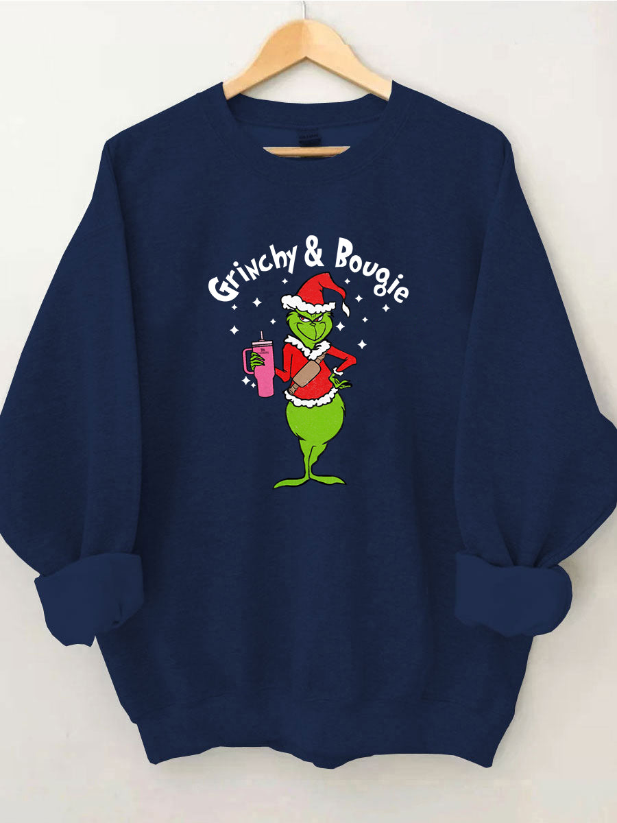 Mean Green Guy Christmas Sweatshirt