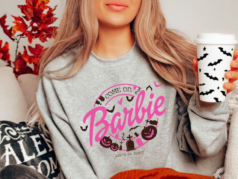 Halloween Barbie Print Sweatshirt